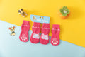 Foot art mouse Pet Socks Cartoon Anti Slip Pink Rabbit M [recommended foot width: approximately 4 cm] 2.5-6kg net weight
