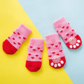 Foot art mouse Pet Socks Cartoon Anti Slip Red Love Xl-super large [recommended within 5.5] 11-16kg within