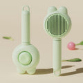 Cat Comb Pet Grooming Needle Brush TPR Material Rabbit ear hair removal comb-green