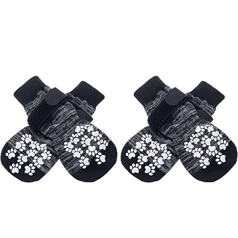 Dog Socks Breathable Anti Slip 4 Pack Cotton