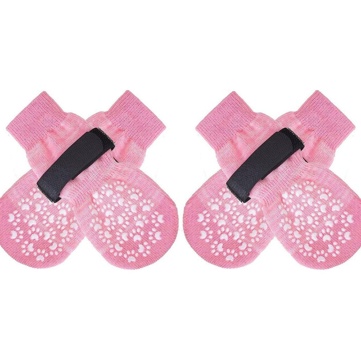 Dog Socks Breathable Anti Slip 4 Pack Cotton