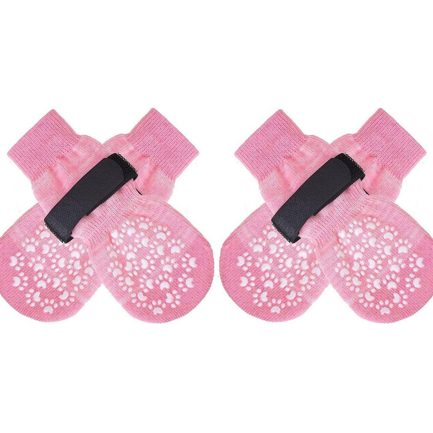 Dog Socks Breathable Anti Slip 4 Pack Cotton