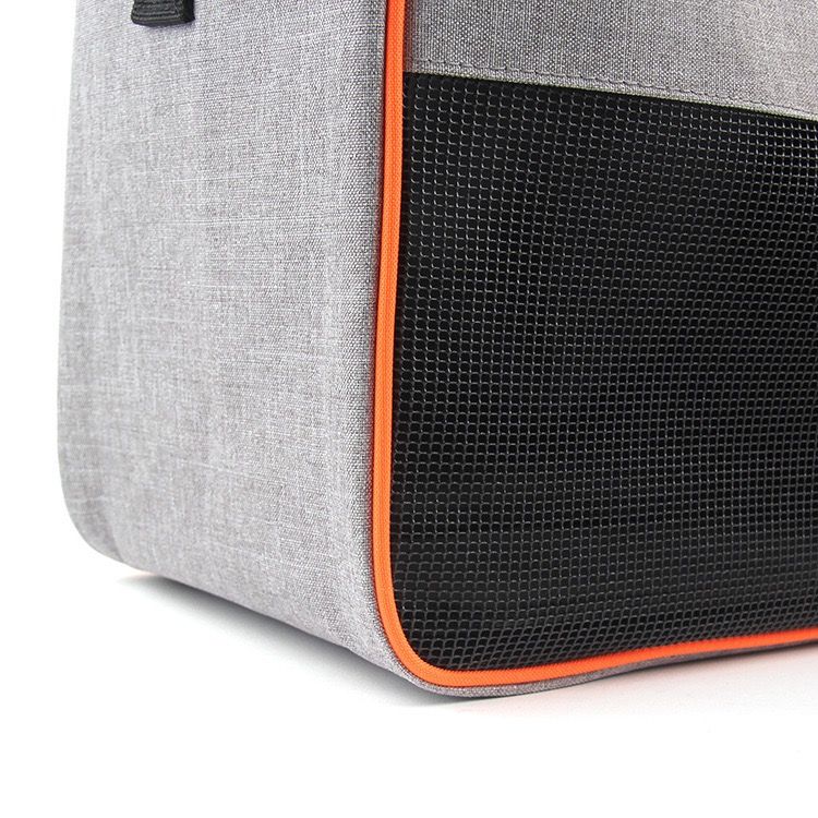 Compact Pet Carrier Sling Bag for Small Animals – Breathable Oxford Mesh Travel Tote with Adjustable Shoulder Strap, Ideal for Hamsters, Squirrels, Hedgehogs, Chinchillas, Rabbits and Kittens on Outdoor Adventures (L, Grey)
