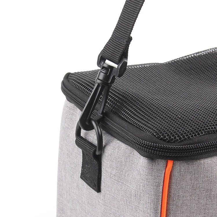 Compact Pet Carrier Sling Bag for Small Animals – Breathable Oxford Mesh Travel Tote with Adjustable Shoulder Strap, Ideal for Hamsters, Squirrels, Hedgehogs, Chinchillas, Rabbits and Kittens on Outdoor Adventures (L, Grey)