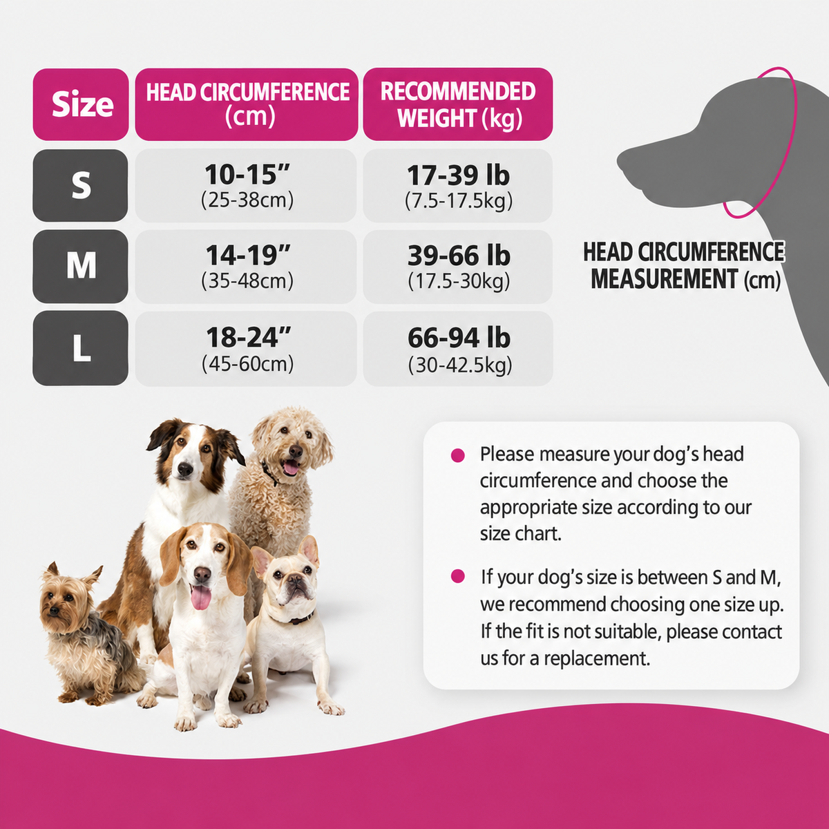 Dog Ear Covers Waterproof Swim Head Wrap Noise Reduction Calming Hood for Anxiety Relief and Ear Protection During Outdoor Activities (L, Beige)