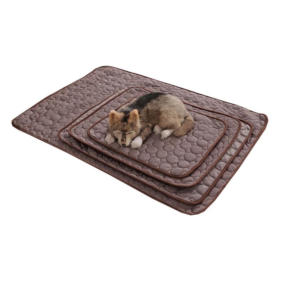 Cooling Pet Mat for Dogs and Cats, Summer Heat Relief Bed Pad with Breathable Mesh and Soothing Gel Layer, Ideal for Sofa Floor Crate Car Seat and Outdoor Use (Blue, XL)