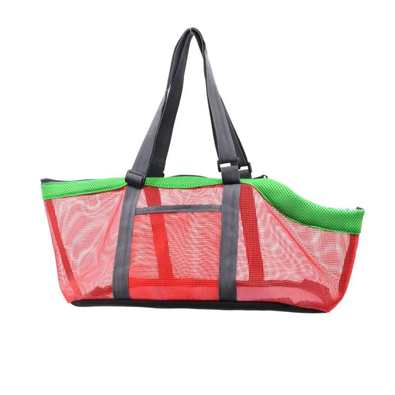 Cozy Mesh Pet Carrier for Cats and Small Dogs – Breathable, Portable Tote Bag with Wide Head Opening, Perfect for Daily Walks, Vet Visits, and Short Trips (Gray & Orange)