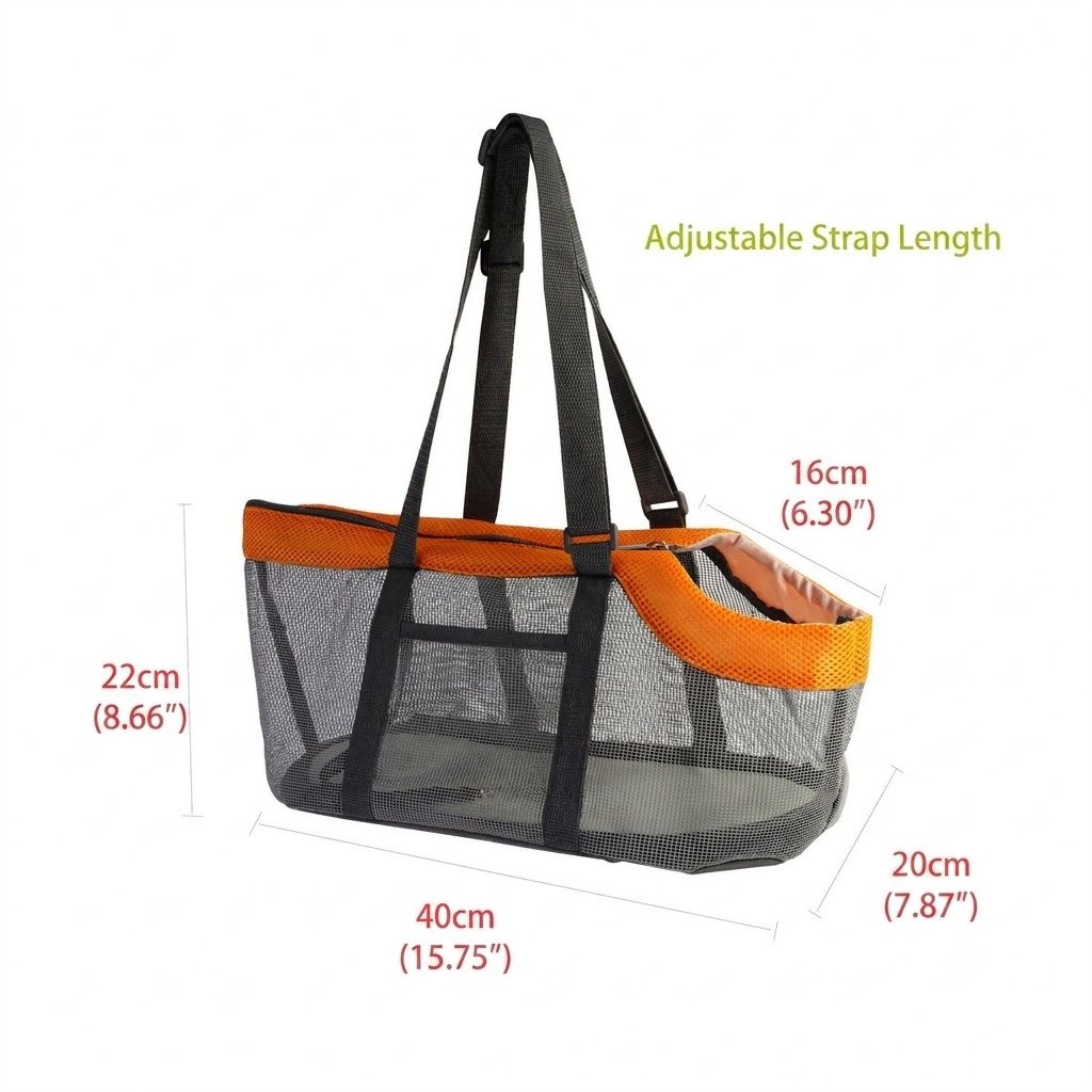 Cozy Mesh Pet Carrier for Cats and Small Dogs – Breathable, Portable Tote Bag with Wide Head Opening, Perfect for Daily Walks, Vet Visits, and Short Trips (Green & Gray)