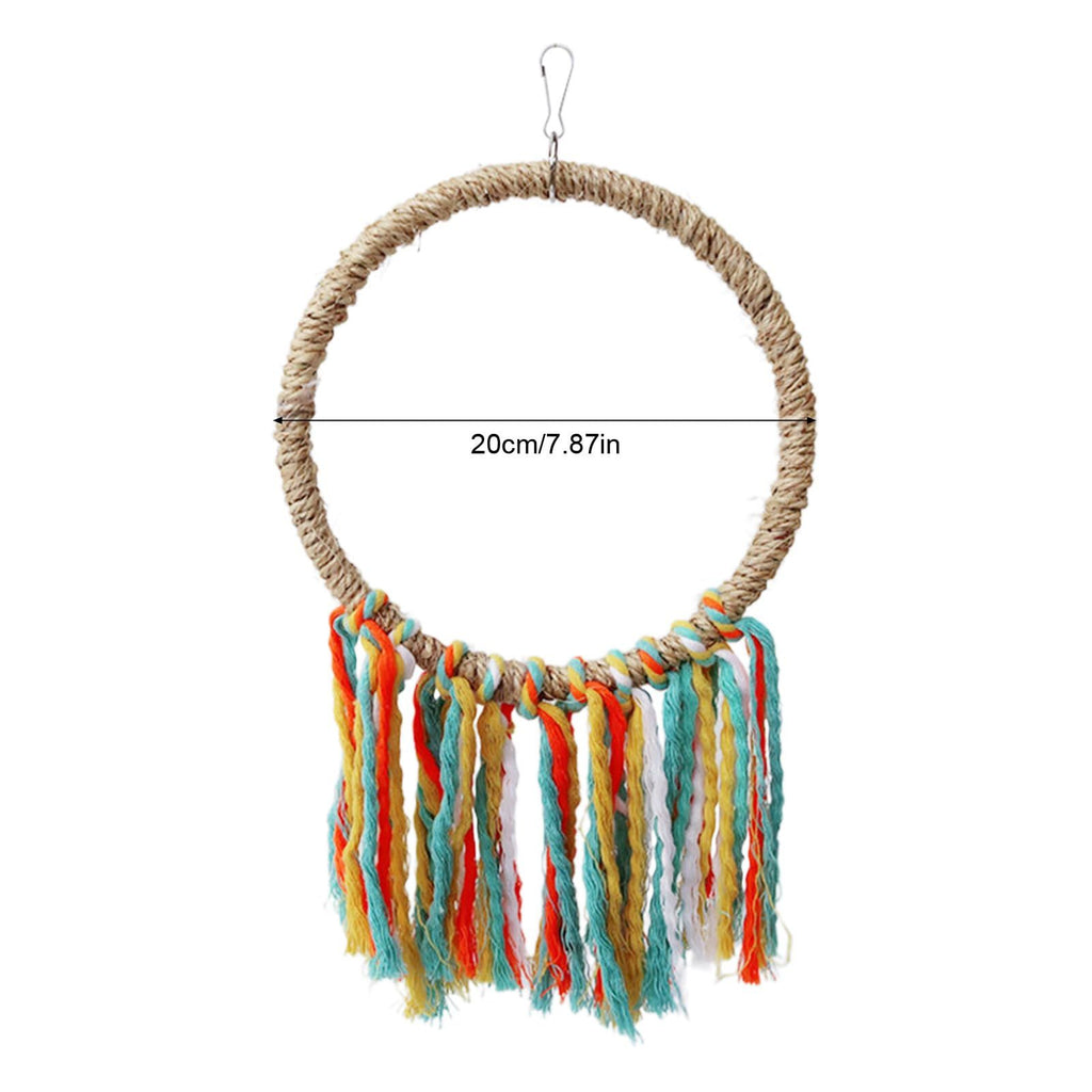 Foraging Bird Toy, Long Lasting Parrot Cage Toys, Chewing Foraging Toy, Durable Parrot Bite Toy, Cotton Rope Colorful Cage Toys