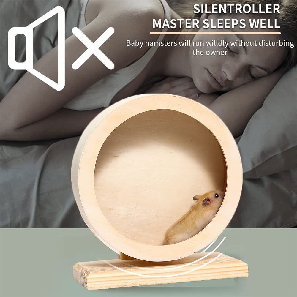 Hamster Exercise Wheel Small Pets Mute Running Spinner Wheel Play Toy for Hamsters Gerbil Mice Guinea Pigs and Other Small Pets