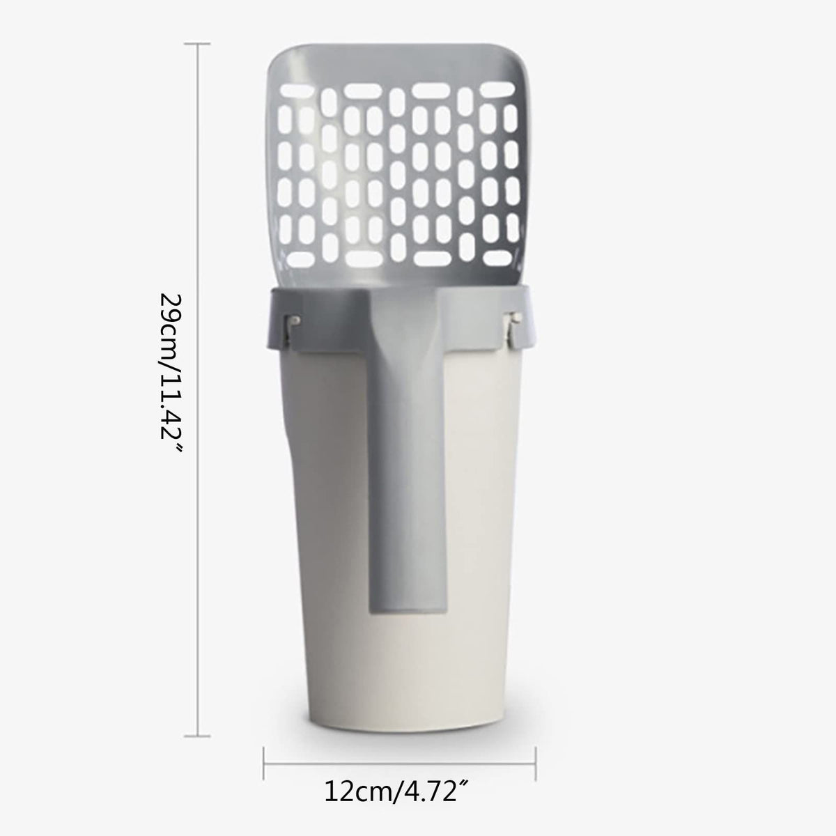 for Cat Litter Scoop with Bags Integrated Detachable Deep for Cat Litter Shovel with Waste Container Refill Poop Bags Cat Litter