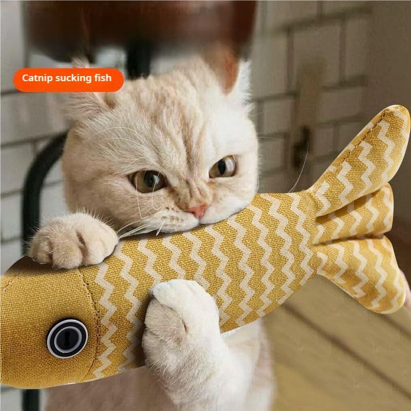 Cat Claw Toy Fish, Cat Toy Self Play, Indoor Cat and Kitten Cat Toys, Indoor Cat Interactive Kitten Sports Kick Toy