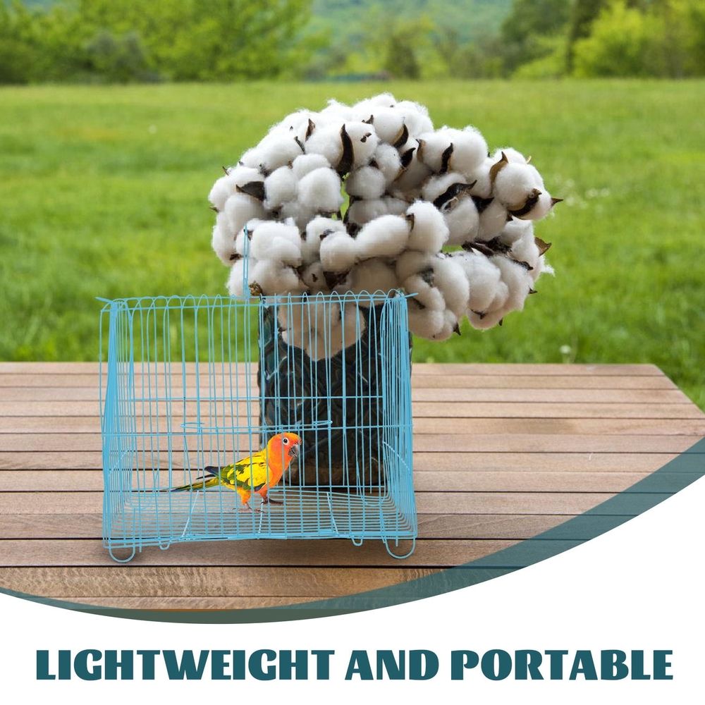 Portable Travel Carrier Cage with Ventilation for Small Pet Parakeets, 1 Piece Bird Travel Crate