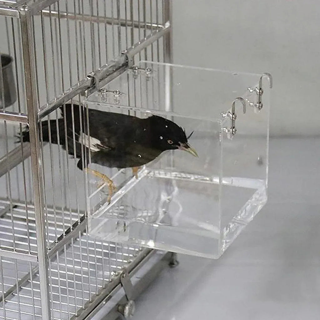 Bird Bathing Box Basin for Birds Outdoor Bathing Pool Bird Shower Basin for Pets