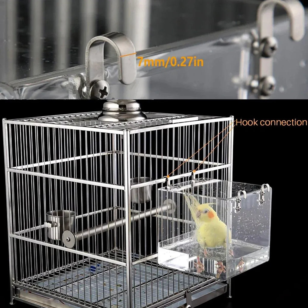 Bird Bathing Box Basin for Birds Outdoor Bathing Pool Bird Shower Basin for Pets