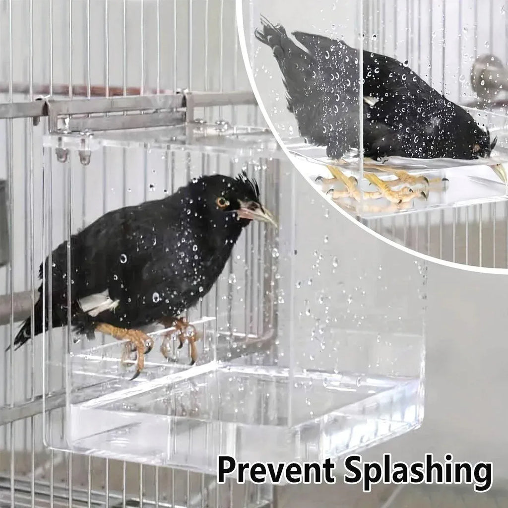 Bird Bathing Box Basin for Birds Outdoor Bathing Pool Bird Shower Basin for Pets