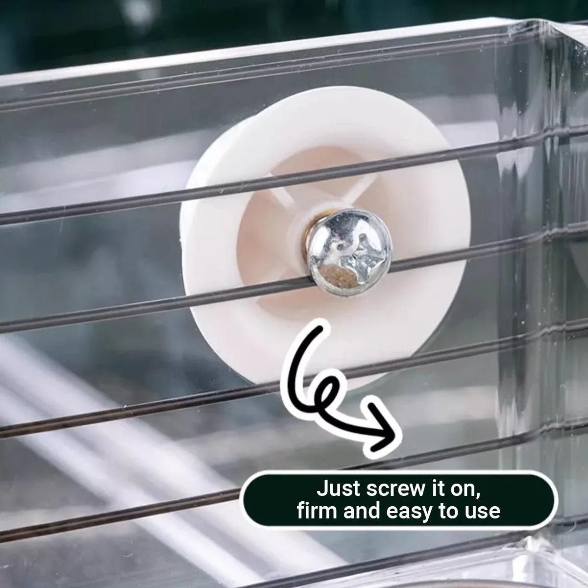 Parrot Stainless Steel Food Bowl Bird Feeder Cage Hanging Dish for Pet Birds - L