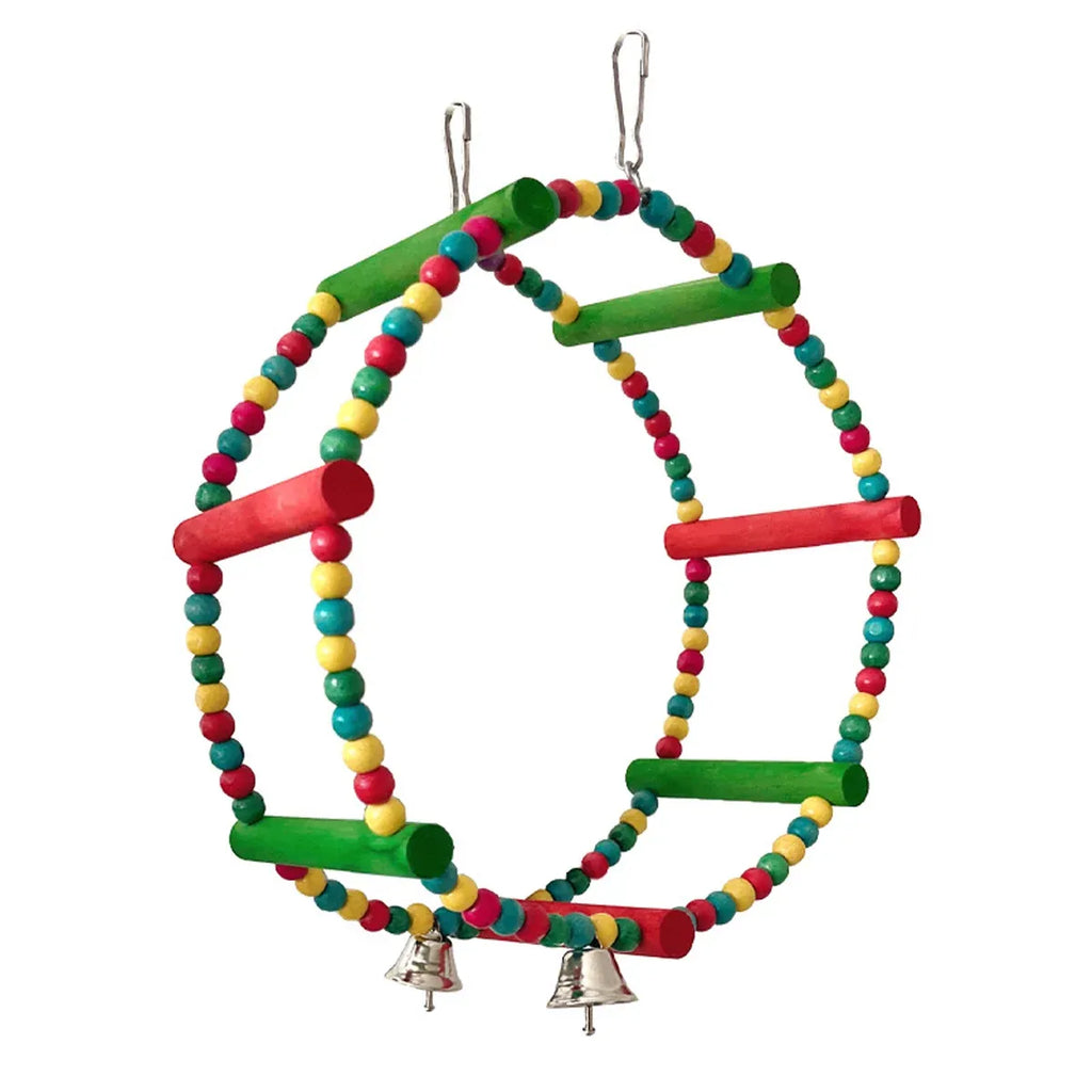 Parrot Swing Toy Bird Perch Stand for Birds Cage Toy Interactive Play Equipment