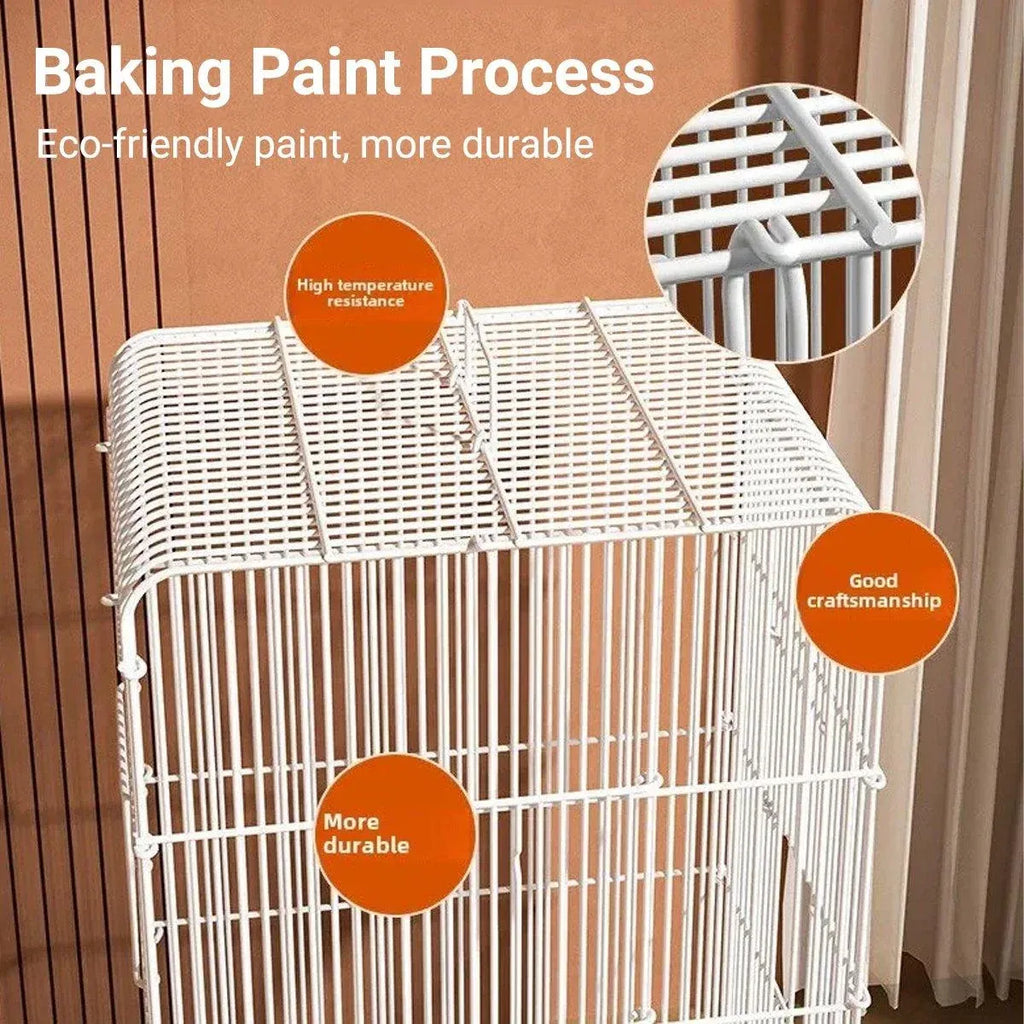 Large Parrot Birdcage with Stand for Birds Play Area Pet Habitat Flight Cage