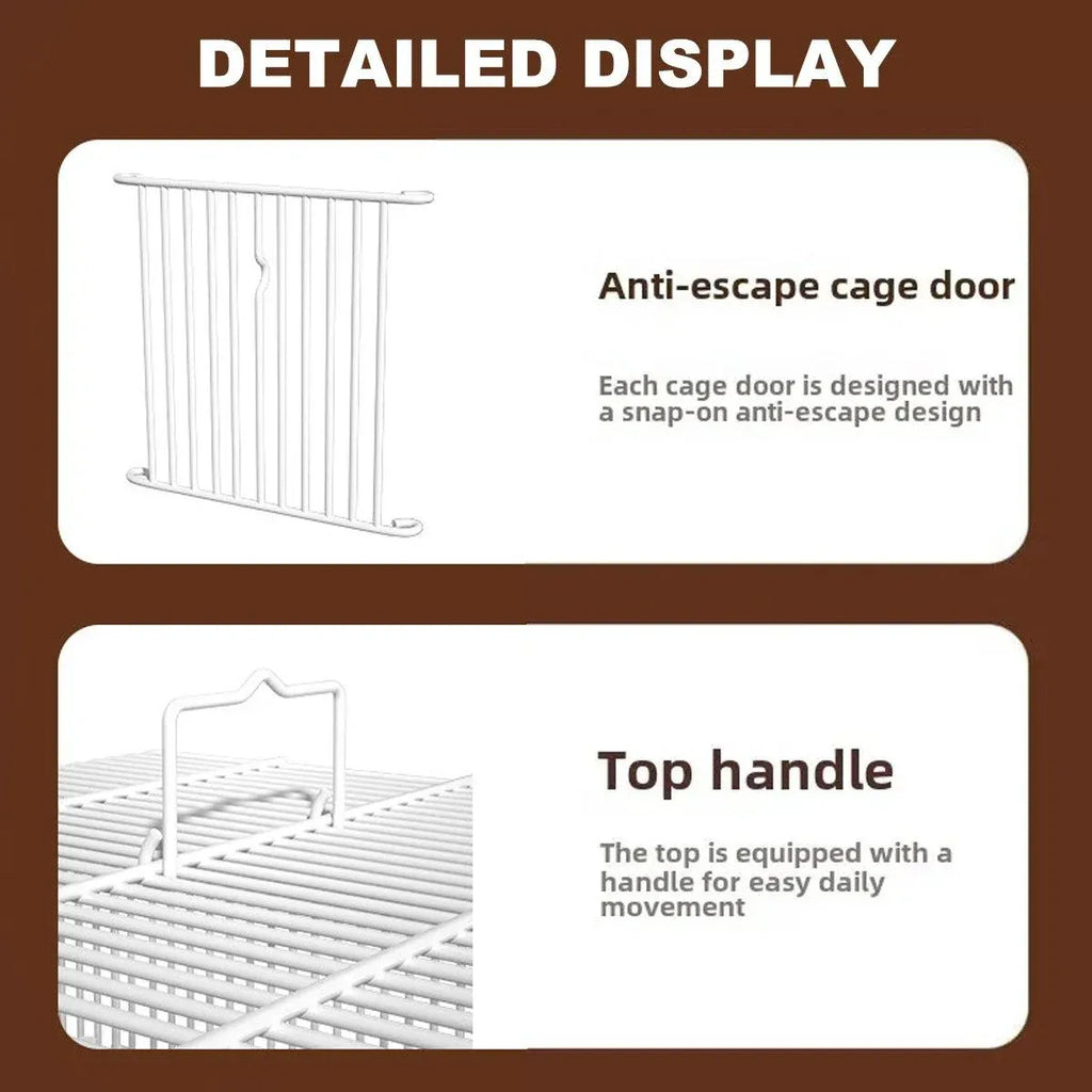 Large Parrot Birdcage with Stand for Birds Play Area Pet Habitat Flight Cage