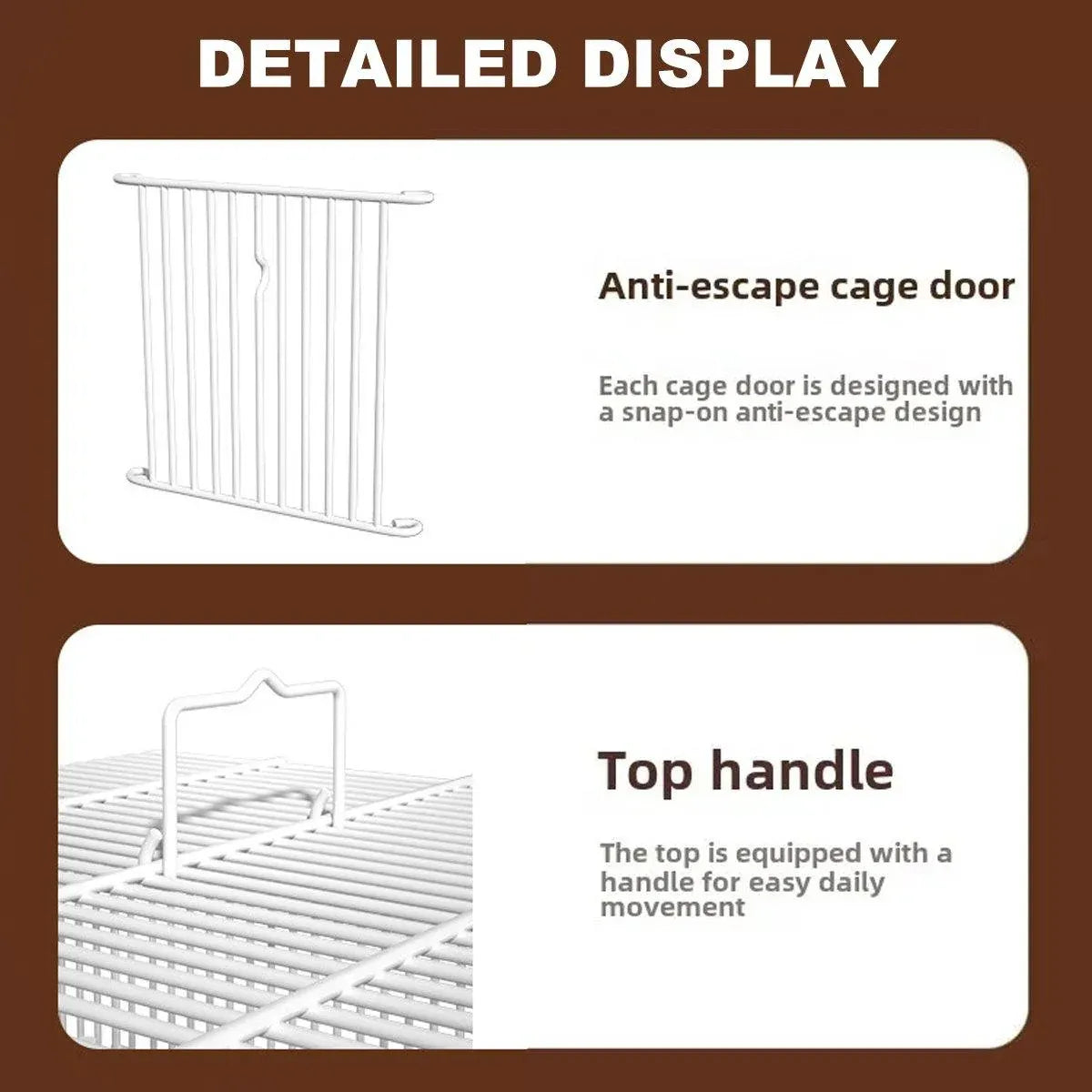 Large Parrot Birdcage with Stand for Birds Play Area Pet Habitat Flight Cage