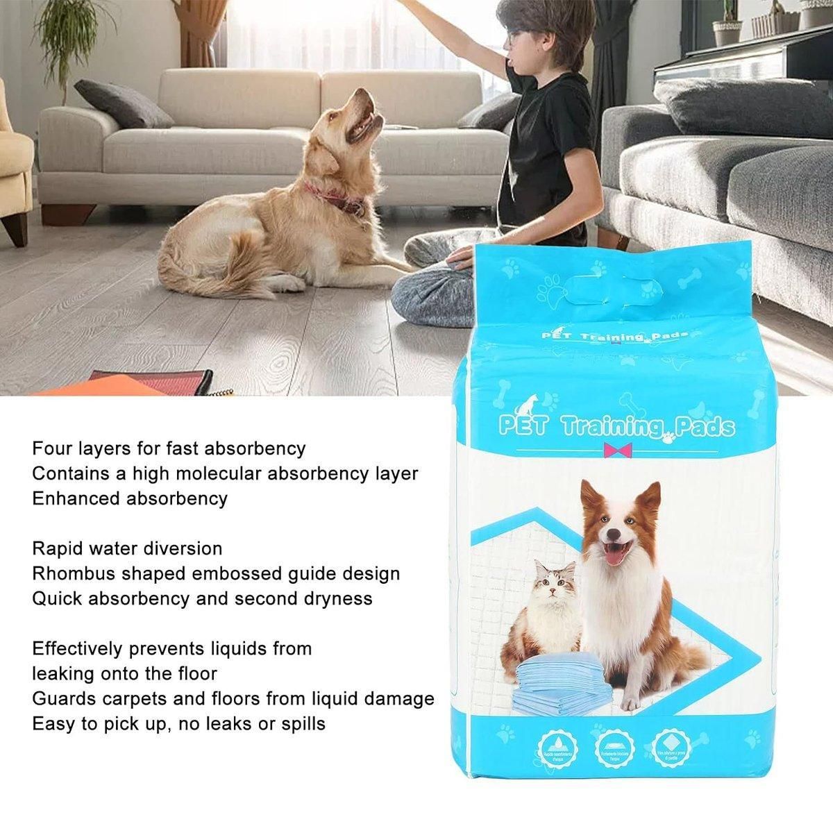 Bamboo Charcoal Deodorant Pet Pads Wholesale for Dogs Cats Fragrant - M-50PCS 45*60cm