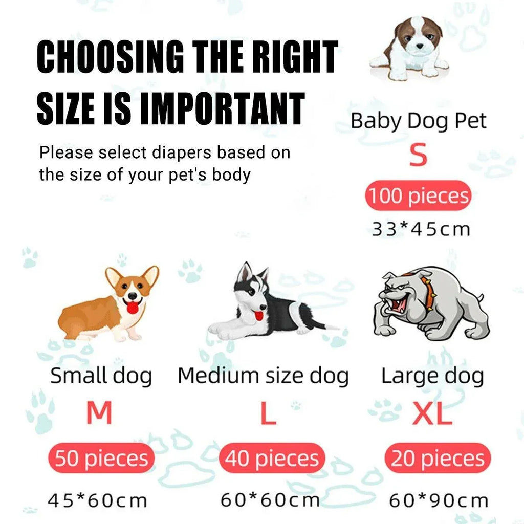 Bamboo Charcoal Deodorant Pet Pads Wholesale for Dogs Cats Fragrant - S-100PCS 33*45cm