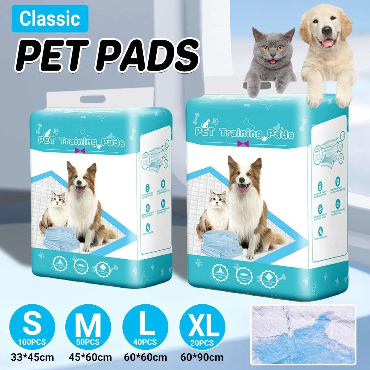 Classic Wholesale Classic Fragrance Pet Pads for Dogs Cats Deodorant Monopoly - XL-20PCS 60*90cm