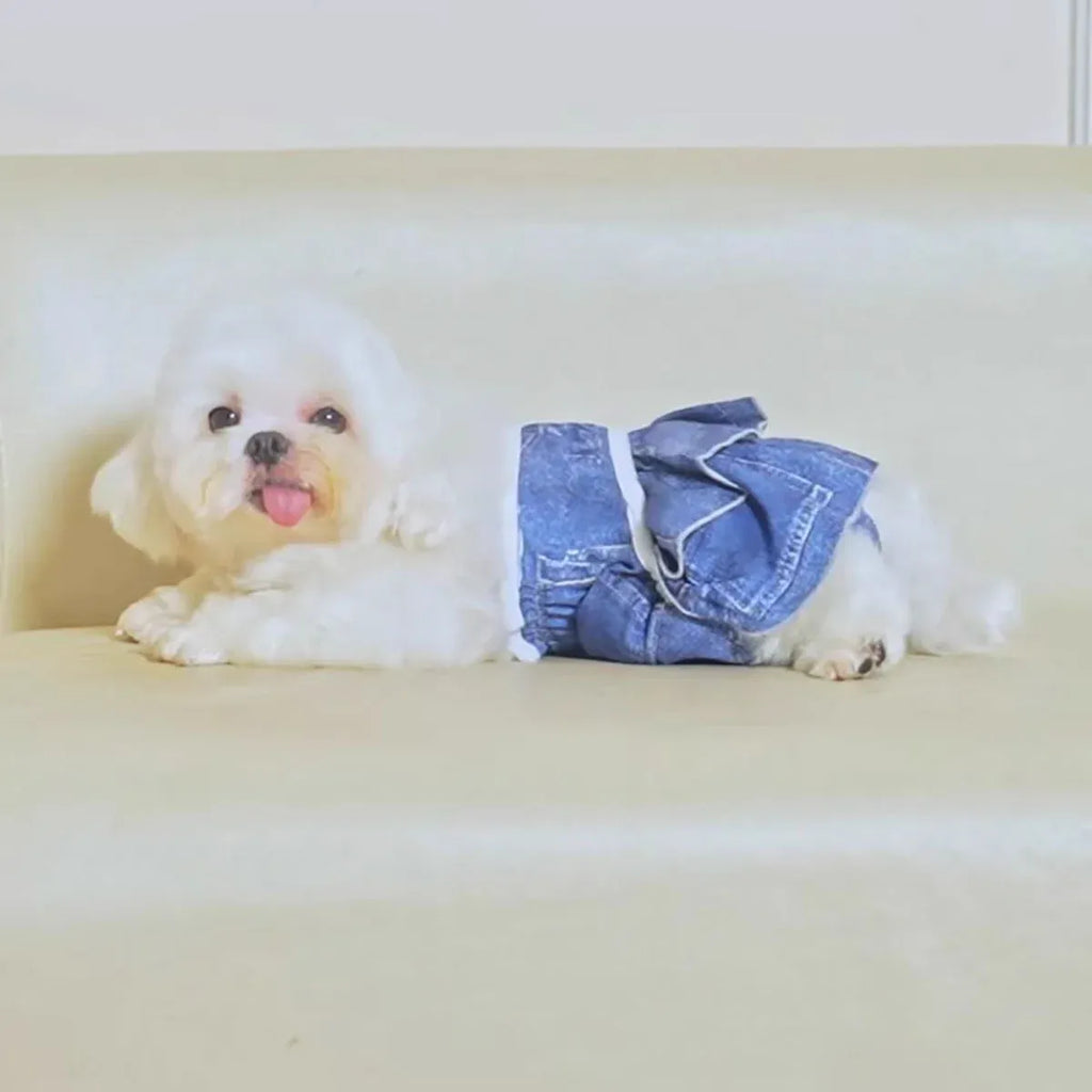 Pet Dog Diapers Female Pants Soft Breathable Underwear Reusable Sanitary Briefs - Mermaid - L
