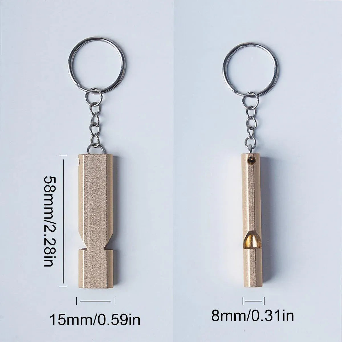 Bird Training Whistle Pet Bird Equipment Tease Lead Whistle for Pet Birds Parrot - Gold