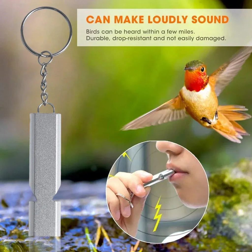 Bird Training Whistle Pet Bird Equipment Tease Lead Whistle for Pet Birds Parrot - Gold