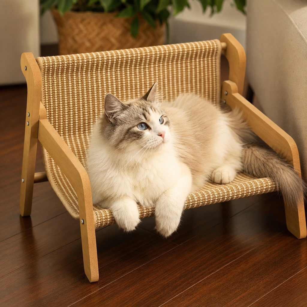 Replacement Mat for Sisal Lounge - Breathable Large Elevated Cat Scratcher Sofa Bed and Durable Scratch Board for Indoor Cats and Furniture Protection