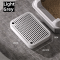 Light Grey Cat Litter Trapper Step Pedal Mat - DetachableDual Layer Litter Catcher Ramp, Style 1