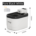 Pure Black and White Smart Motion Sensor Wireless Pet Water Fountain - 2L Cordless Quiet Automatic Water Dispenser with Quadruple Filtration for Cats and Dogs