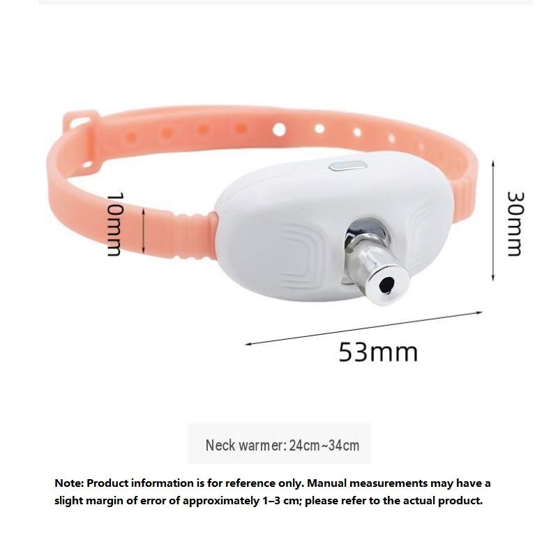Pink Self-Teasing Laser Cat Collar - USB Rechargeable Pet Toy - Adjustable Silicone Strap, Dual Light Modes, Hands-Free Entertainment for Cats
