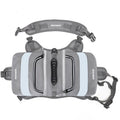 Light Grey Dog Backpack Harness for Medium to Large Dogs - Tactical Vest with Saddlebags, Water-Repellent Oxford & Breathable Mesh - Reflective Outdoor Hiking Pack, Adjustable Chest Girth 65-93cm