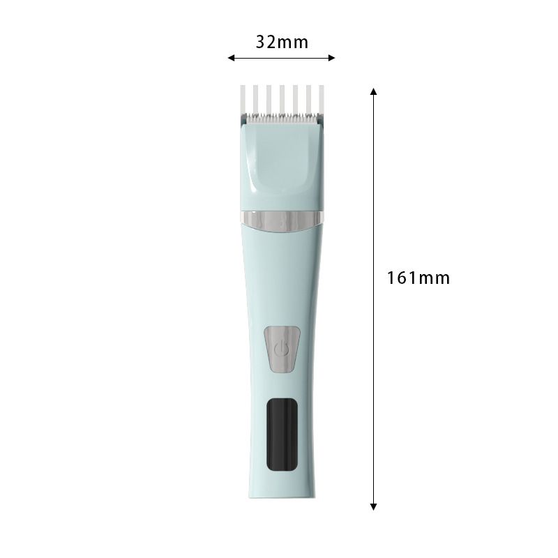 Rechargeable Pet Hair Clipper with LED Display White  - 32mm Wide Blade, Type-C Charging, Cordless Dog & Cat Grooming Trimmer for Home Pet Hair Cutting