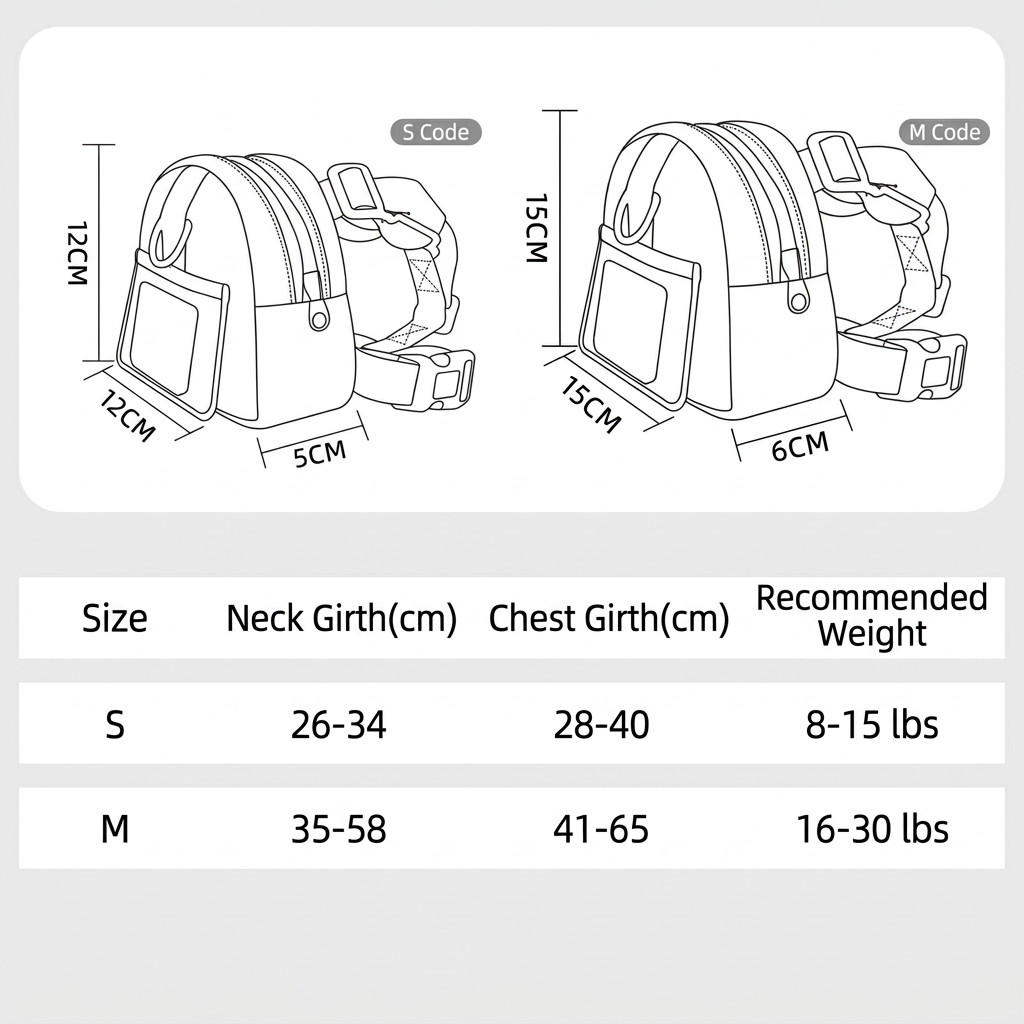 Blue Small and Medium Dog Backpack Harness with Lead (S)- Adjustable Pet Walking Bag with Hidden Waste Bag Compartment, Snack Storage and D-Ring Attachments for Outdoor Walks