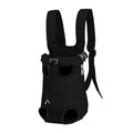 Pet Carrier Backpack L Size - Black Oxford Fabric and Breathable Mesh, Front Chest Hands Free Carrier with Padded Straps for Cats and Small Dogs 4-7 kg